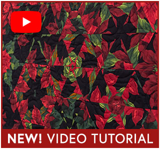 How to Make a Poinsettia Kaleidoscope Quilt